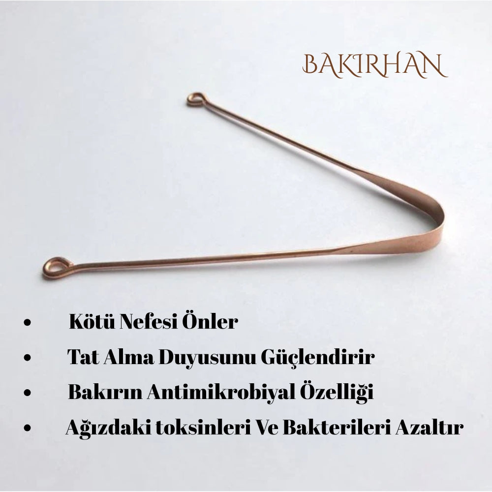 Bakır Dil Temizleme Çubuğu