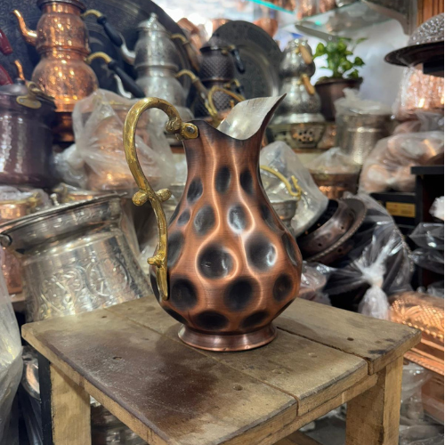 Siyah Çökertme Bakır Sürahi (2,5L)