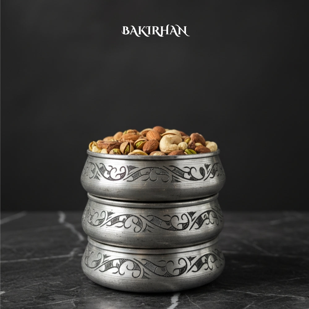 İşlemeli Saf Bakır Çerezlik