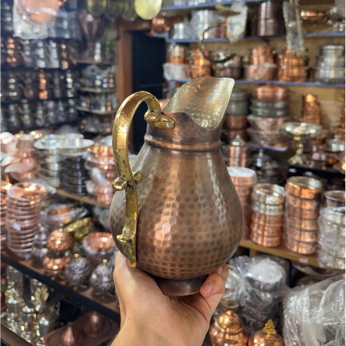 Dövme Saf Bakır Sürahi (2,5L)