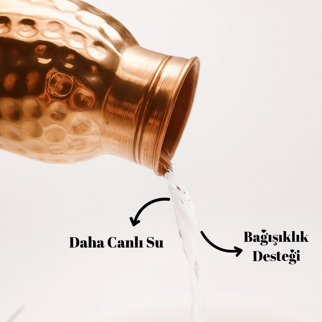 Bakırhan® Kalaylı Saf Bakır Matara (750ml)