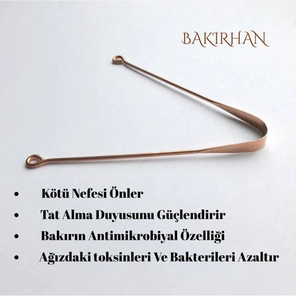 Bakır Dil Temizleme Çubuğu