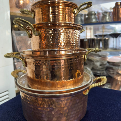 Parlak Dövme Tencere Seti (3 Boy)