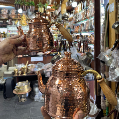 Bakır Dövme Çaydanlık