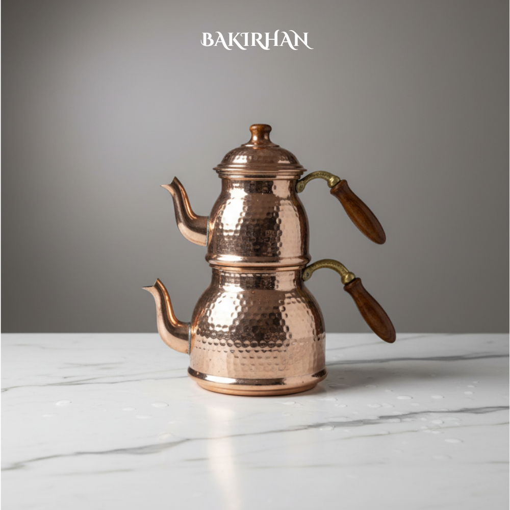Bakır Dövme Çaydanlık