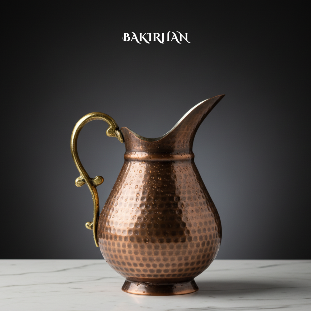Dövme Saf Bakır Sürahi (2,5L)