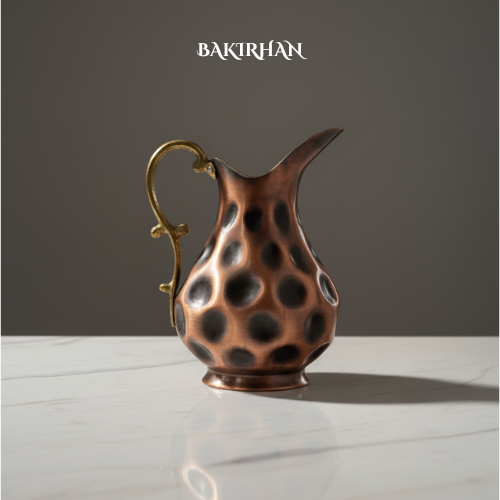 Siyah Çökertme Bakır Sürahi (2,5L)