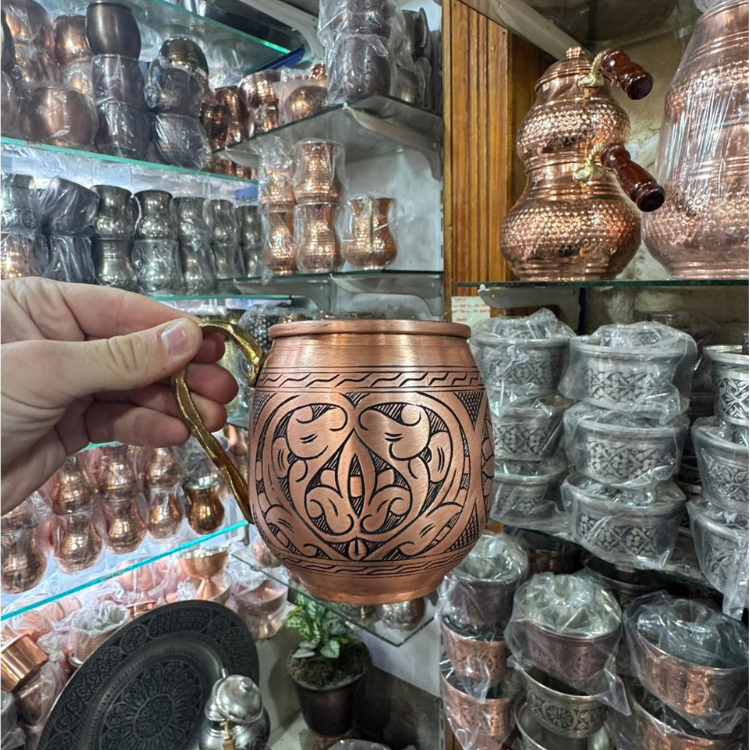 El Oymalı Bakır Bardak
