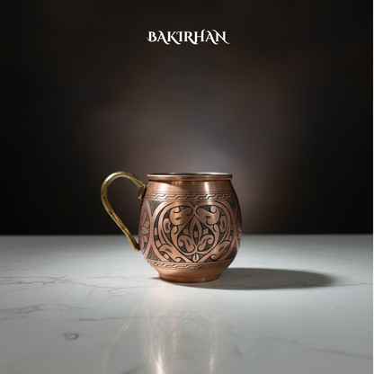 El Oymalı Bakır Bardak