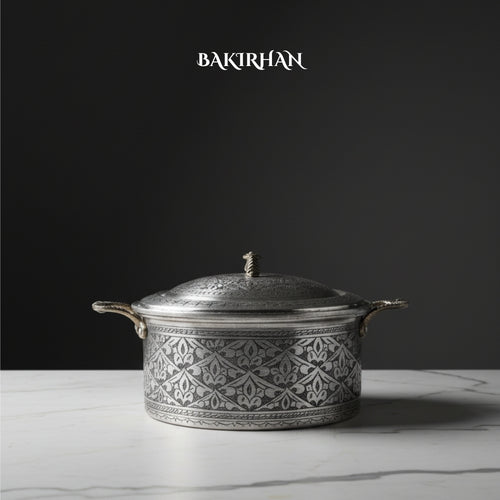 Özel İşlemeli Bakır Tencere (6 Litre)