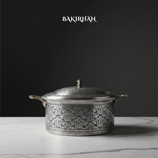 Özel İşlemeli Bakır Tencere (6 Litre)