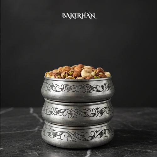 İşlemeli Saf Bakır Çerezlik