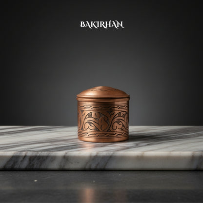 İşlemeli Bakır Baharatlık