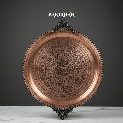 Özel İşlemeli Bakır Tepsi