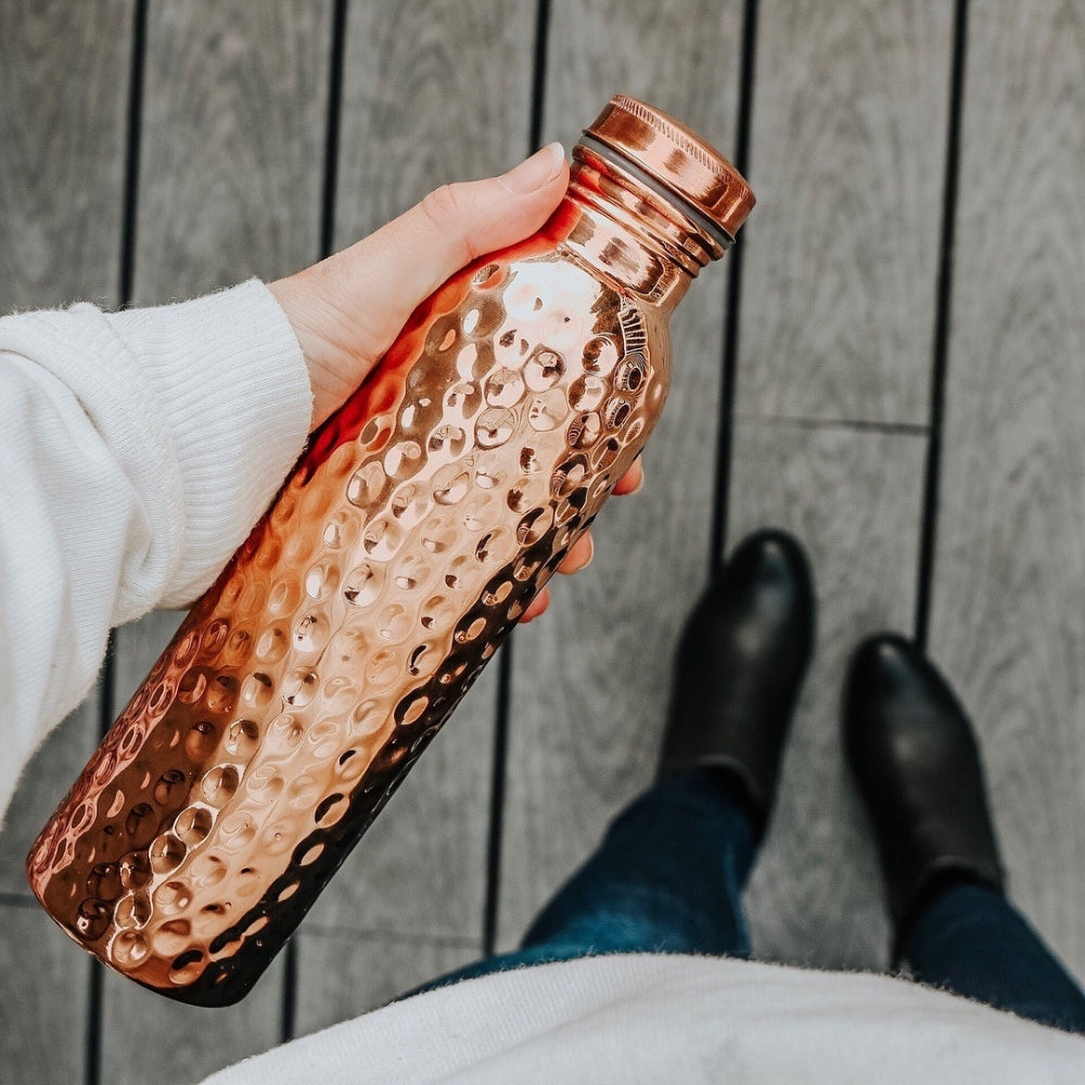 Bakırhan® Kalaylı Saf Bakır Matara (750ml)