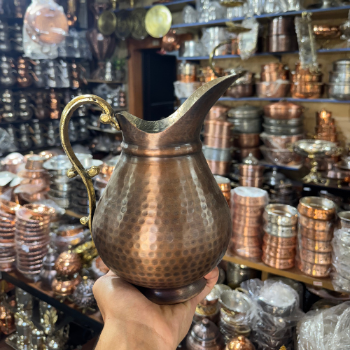 Dövme Saf Bakır Sürahi (2,5L)