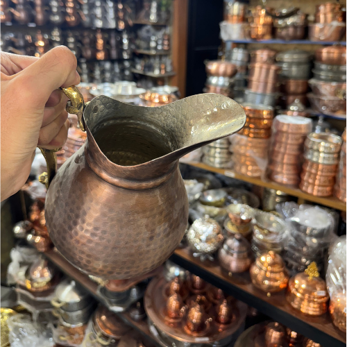 Dövme Saf Bakır Sürahi (2,5L)