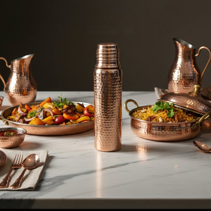 Bakırhan® Kalaylı Saf Bakır Matara (750ml)